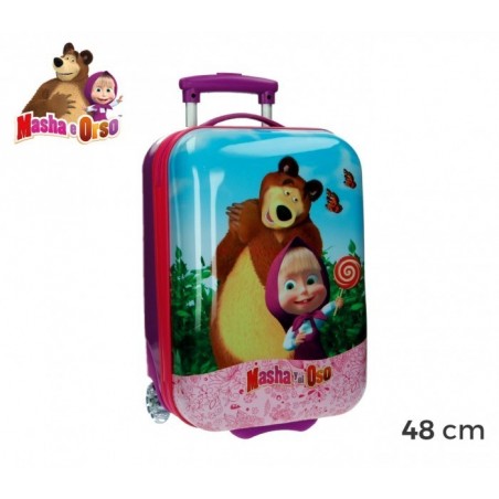 4731151 Valise chariot, bagage cabine ABS MASHA ET L'OURS 48X30X18 cm