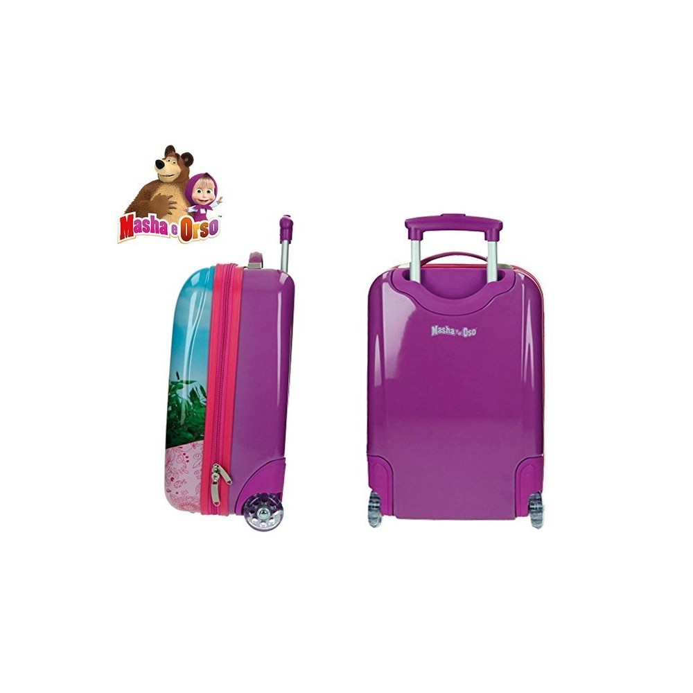4731151 Valise chariot, bagage cabine ABS MASHA ET L'OURS 48X30X18 cm