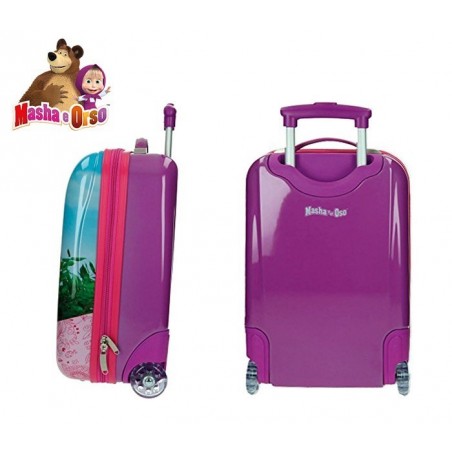 4731151 Valise chariot, bagage cabine ABS MASHA ET L'OURS 48X30X18 cm