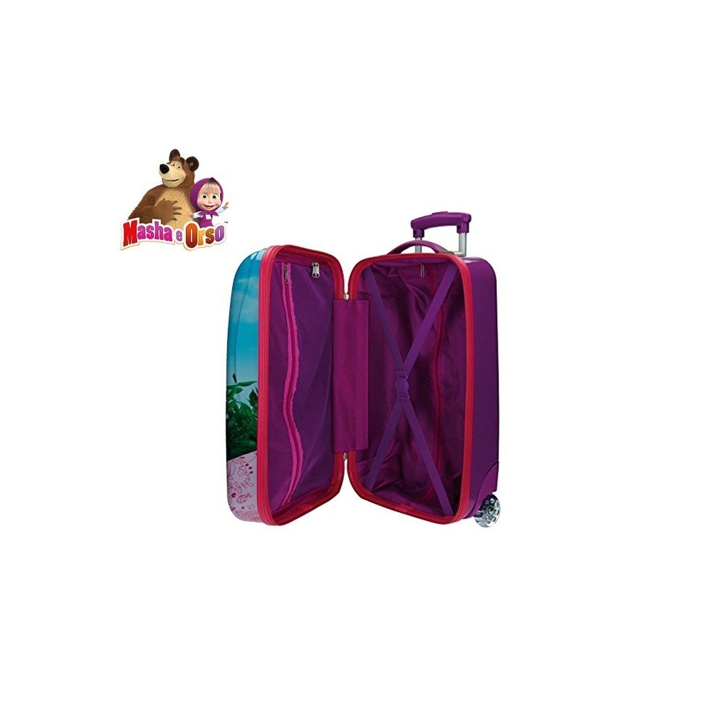 4731151 Valise chariot, bagage cabine ABS MASHA ET L'OURS 48X30X18 cm