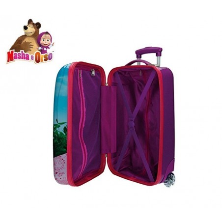 4731151 Valise chariot, bagage cabine ABS MASHA ET L'OURS 48X30X18 cm