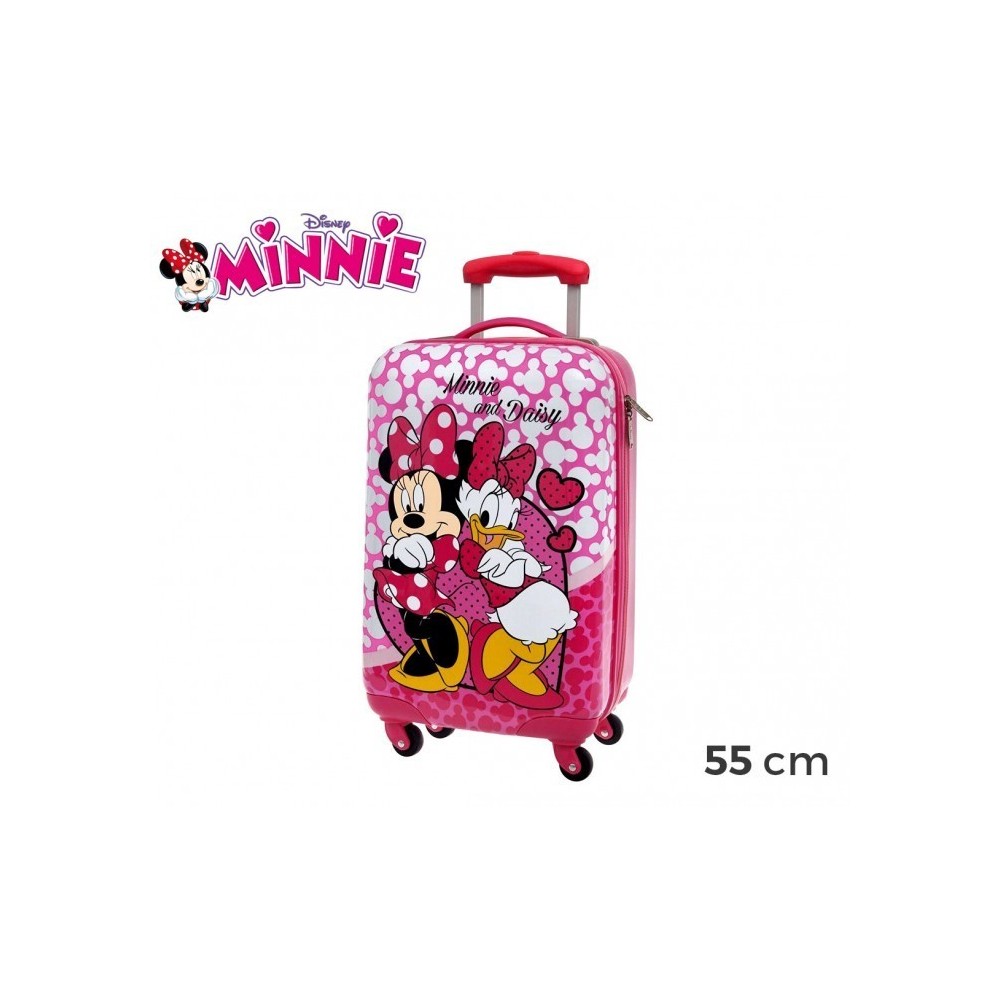 4491451 Valise chariot, bagage cabine rigide en ABS MINNIE & DAISY