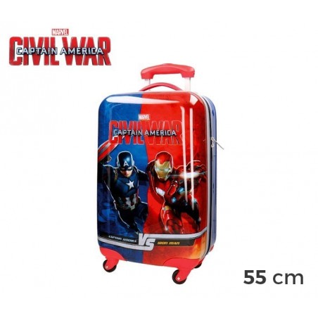 4721451 Valise chariot, bagage à main rigide ABS Captain America MARVEL