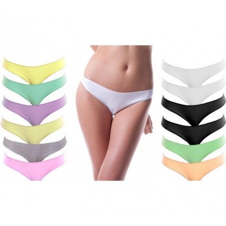 Paquet de 12 sous-vêtements modèle brésilien de toutes les couleurs  Paquet de 12 sous-vêtements modèle brésilien de toutes les couleurs