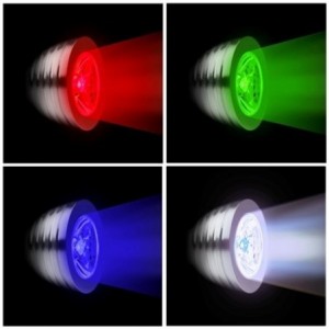 Spot LED RGB avec télécommande multicolore 3w 2