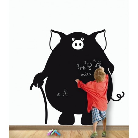 Tableau adhesif - ajustable - cinq craies