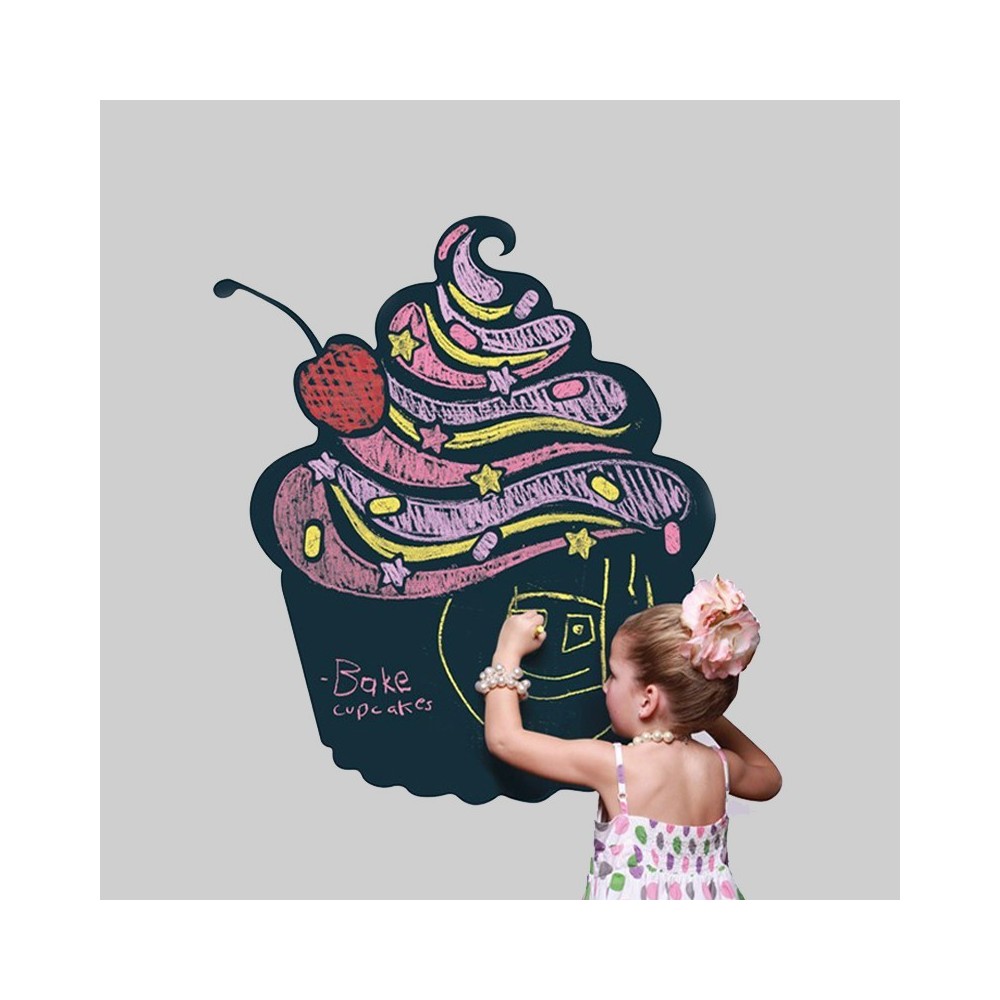 Tableau adhesif - ajustable - cinq craies