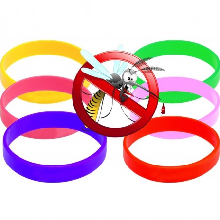 Bracelet anti-moustiques - en silicone parfumé - deux mesures pour adultes et enfants - efficaces contre moustique Bracelet anti-moustiques - en silicone parfumé - deux mesures pour adultes et enfants - efficaces contre moustique