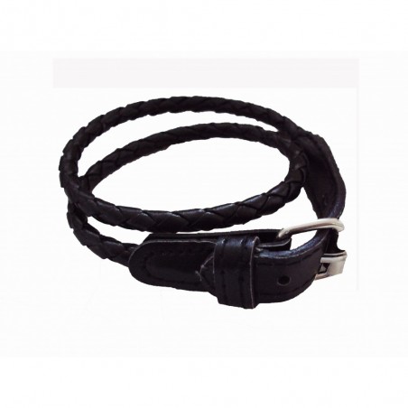 Bracelet tressé tendance - en cuir - unisexe