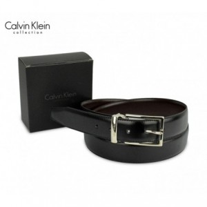 CK014 Ceinture pour homme en vrai cuir Calvin Klein taille 100/125