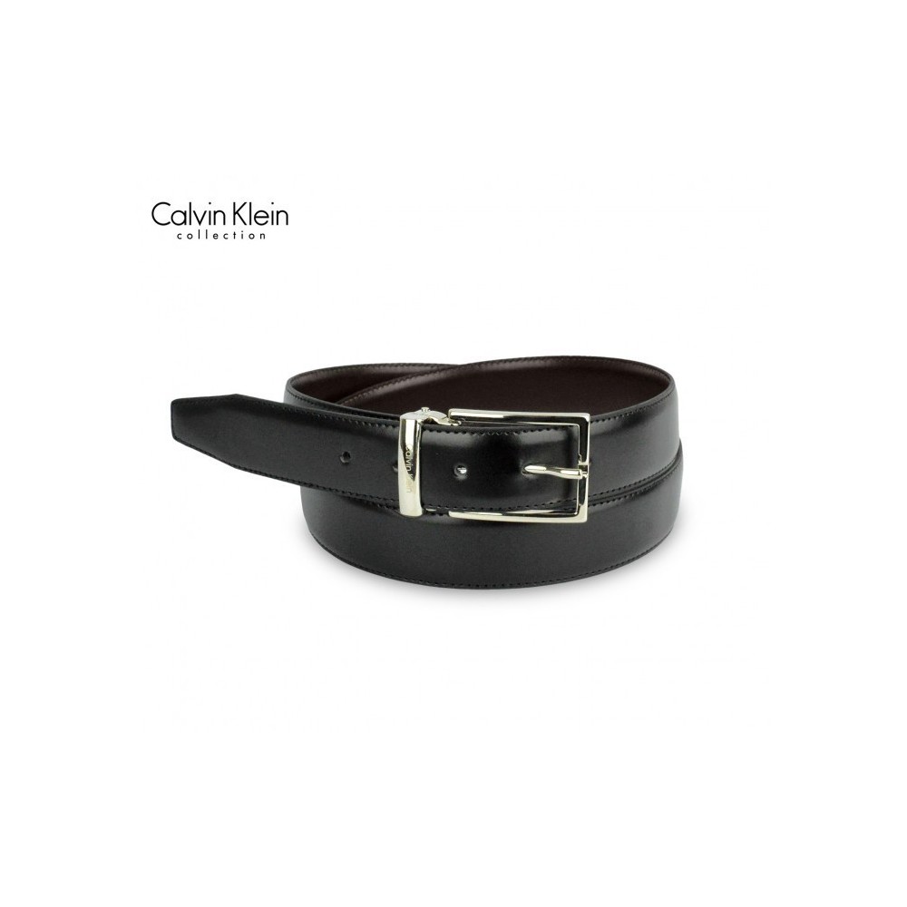 CK014 Ceinture pour homme en vrai cuir Calvin Klein taille 100/125