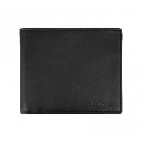 S08 portefeuille noir Calvin Klein vertical pour homme en vrai cuir