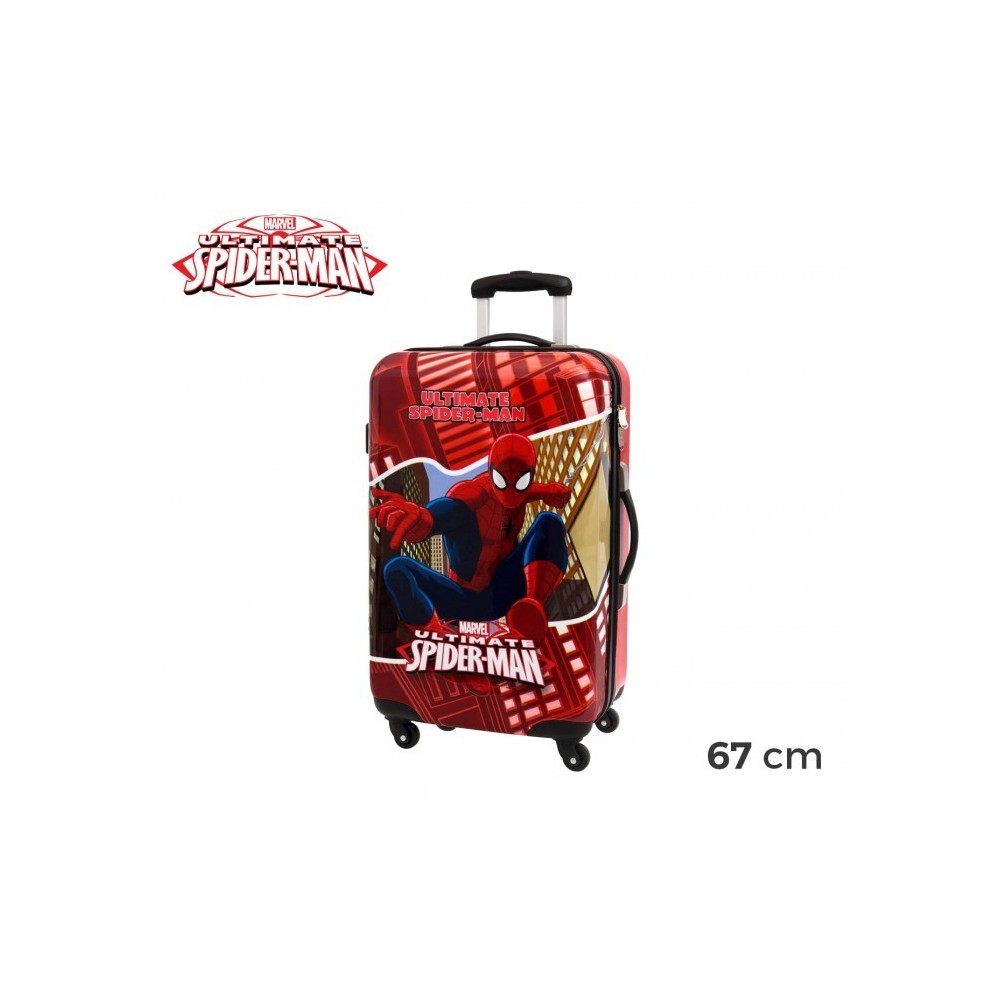 4451551 Chariot valise -Bagage à main rigide en ABS SPIDERMAN 67X42X24
