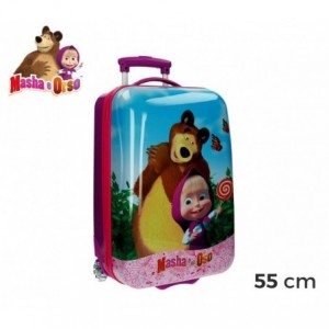 4731251 Chariot - Valise de cabine rigide en ABS MASHA ET L'OURS
