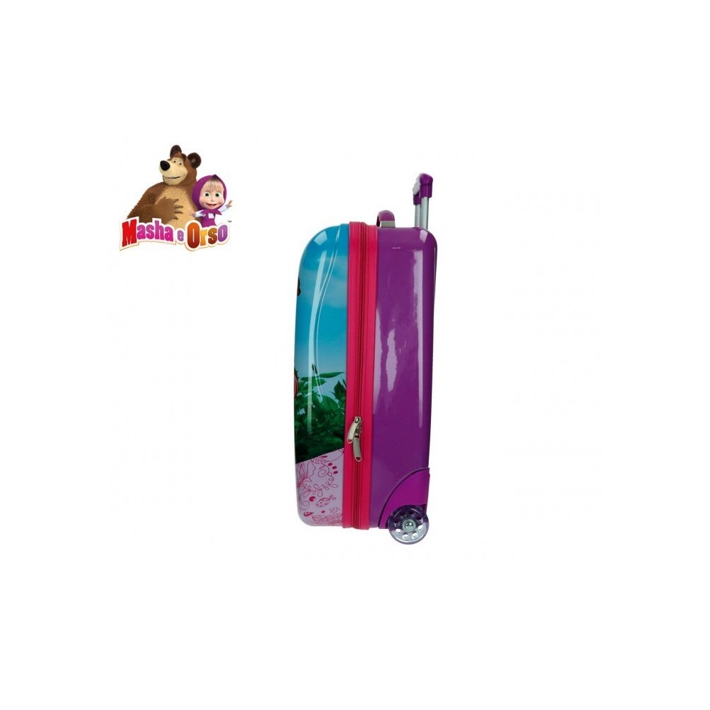 4731251 Chariot - Valise de cabine rigide en ABS MASHA ET L'OURS