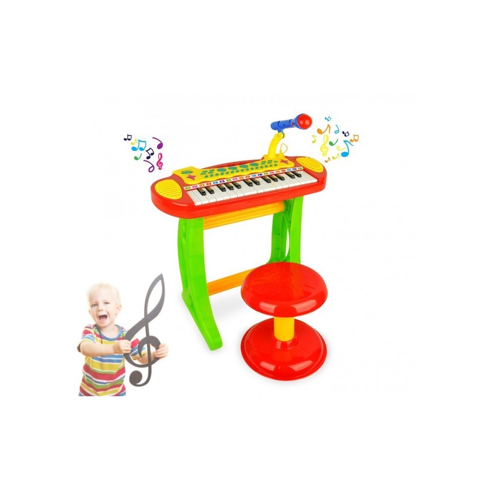 105914 Piano Rock clavier électonique jouet 31 touches hauteur 20 cm