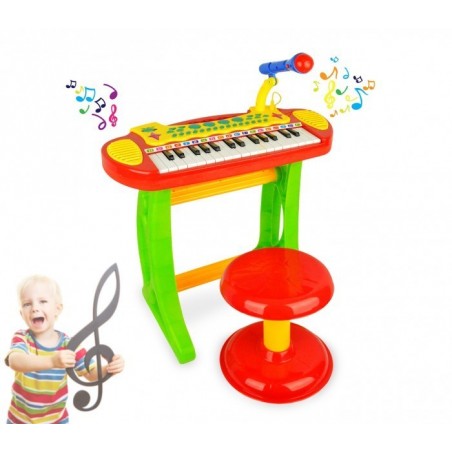 105914 Piano Rock clavier électonique jouet 31 touches hauteur 20 cm