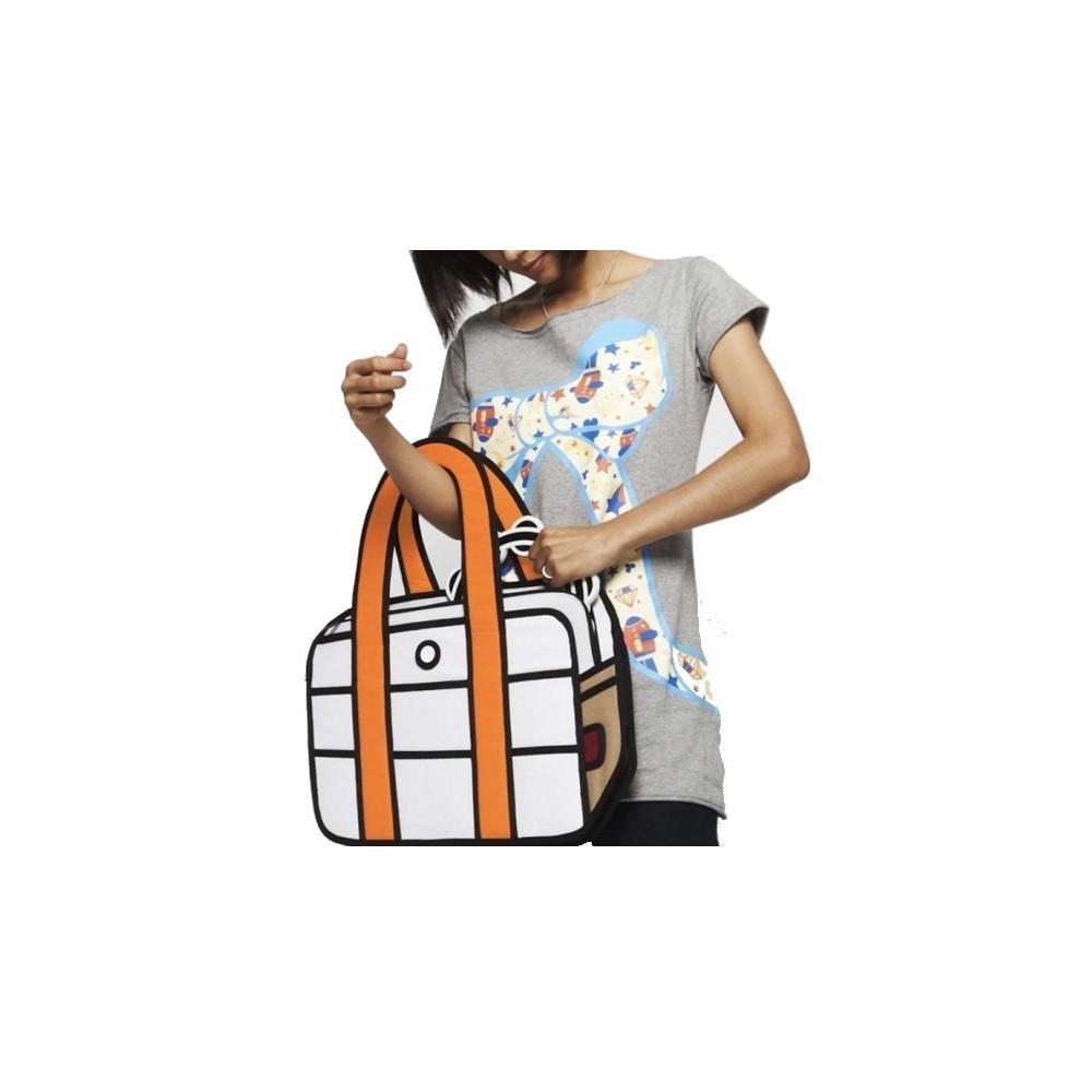 Sac avec poignée 3D - dessin animé mode design...