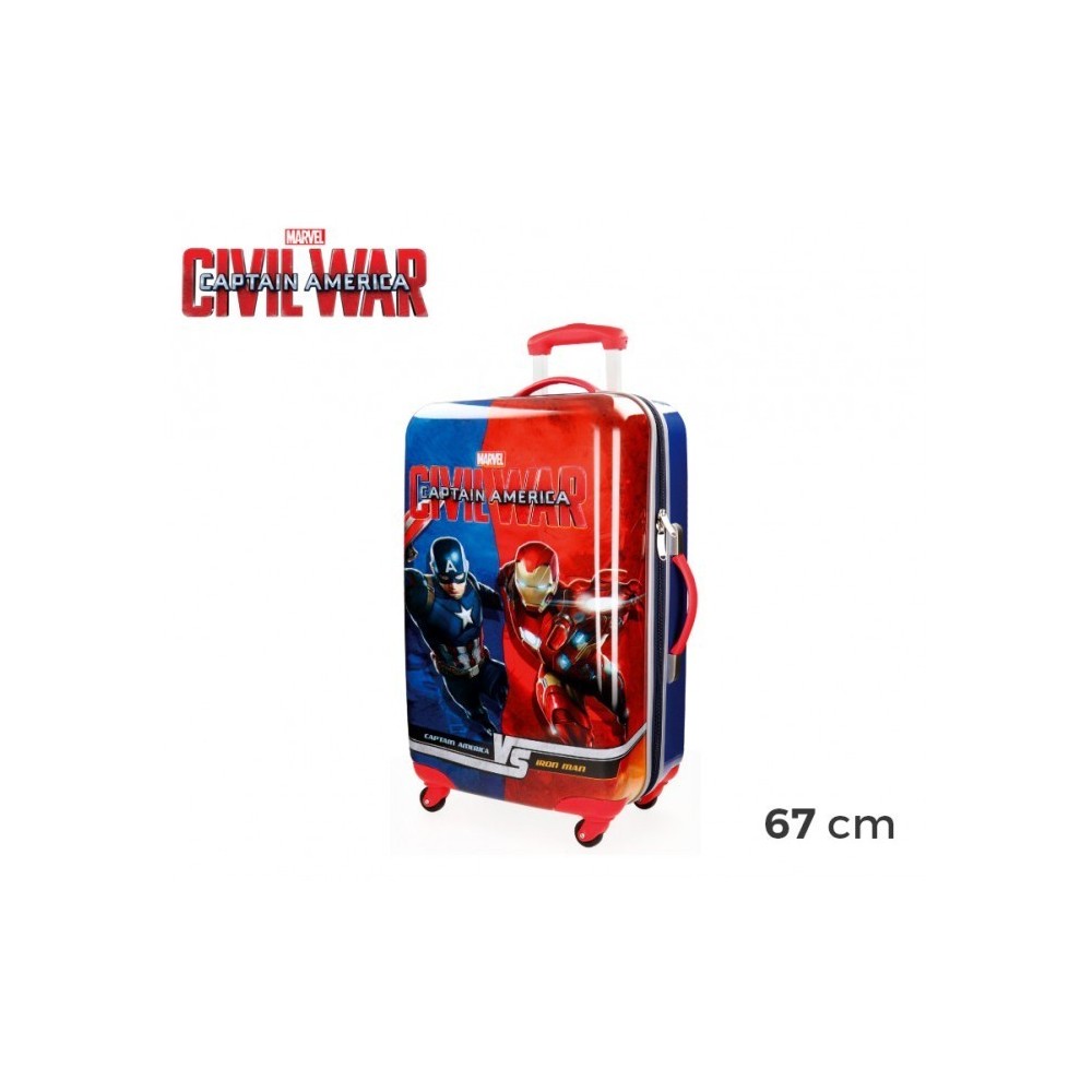 4721551 Chariot valise - Bagage à main rigide en ABS CAPTAIN AMERICA