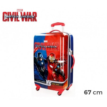 4721551 Chariot valise - Bagage à main rigide en ABS CAPTAIN AMERICA