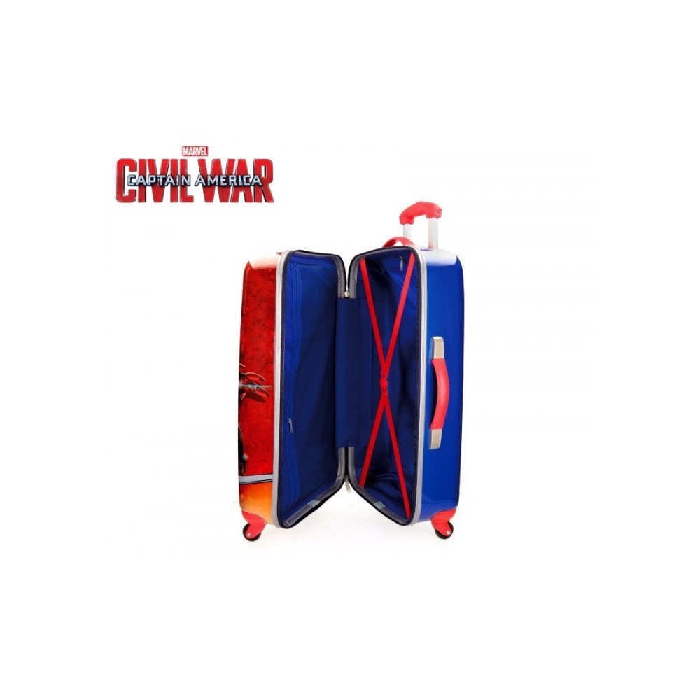 4721551 Chariot valise - Bagage à main rigide en ABS CAPTAIN AMERICA