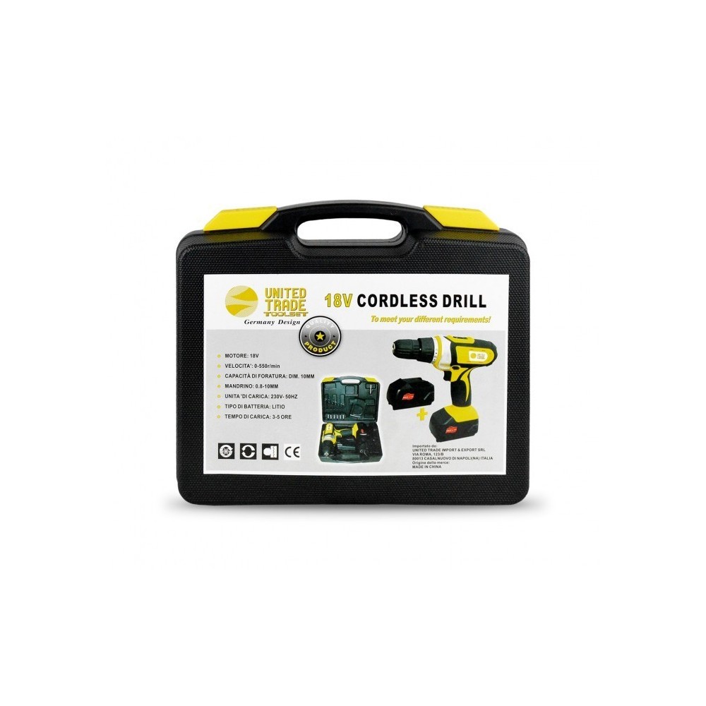 Visseuse perceuse 18V United Trade double batterie lithium