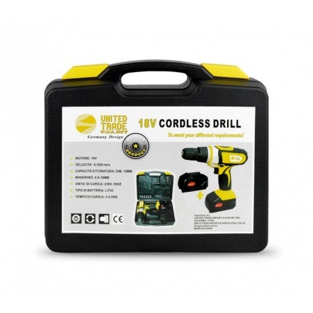 Visseuse perceuse 18V United Trade double batterie lithium