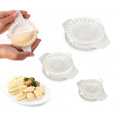 002021 Set de 3 moules à ravioli et chaussons de différents diamètres 