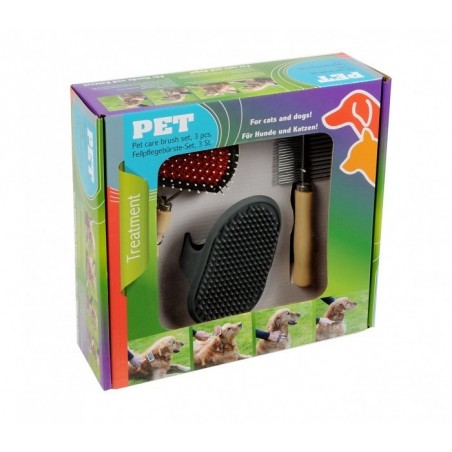 82009 PET Kit 3 pièces pour le nettoyage et l'entretien de notre chien
