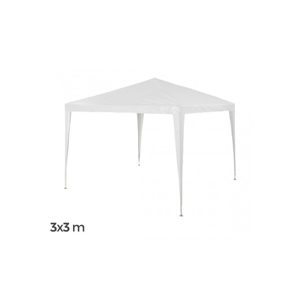 GR-DL-G7006 - Tonnelle de jardin avec cadre acier - 3x3m - Blanc