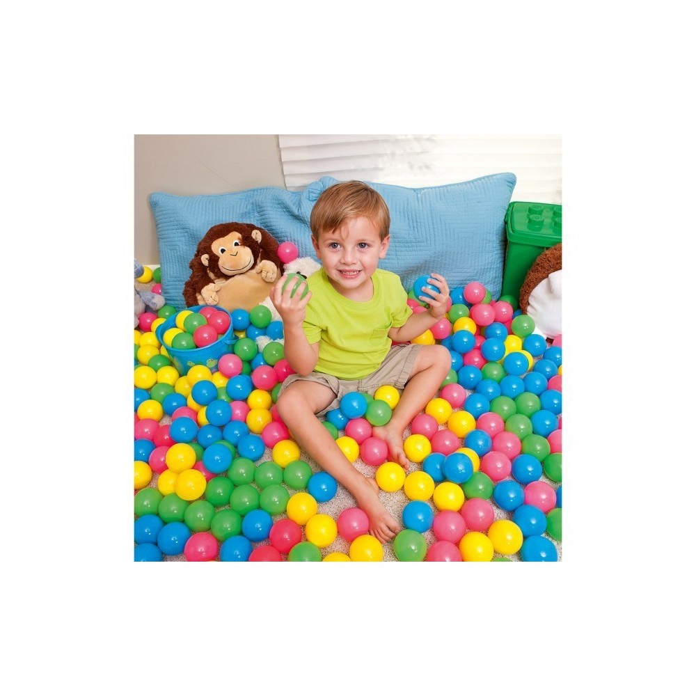 52027 Kit de 100 boules colorées en plastique pour gonflable Bestway