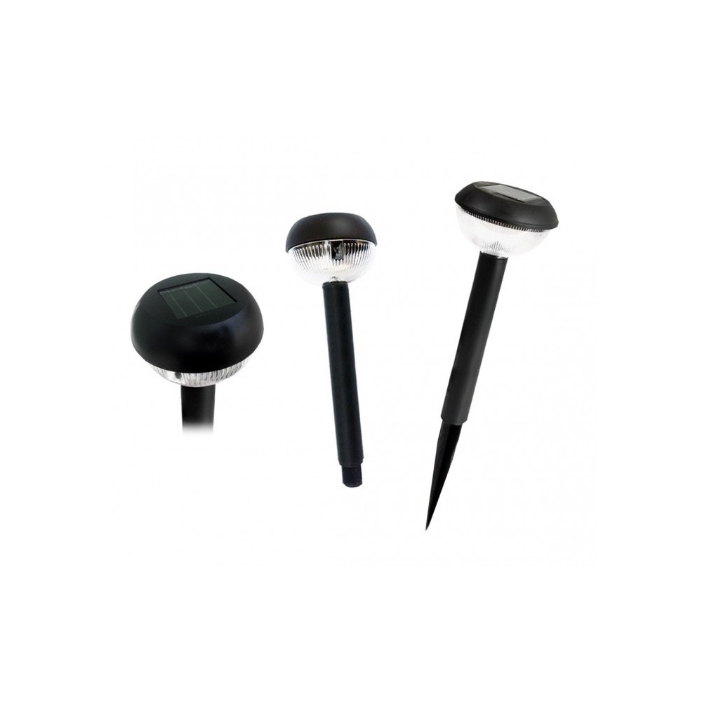 52783 Set de 4 lampes LED 25 cm à énergie solaire blanche froide 