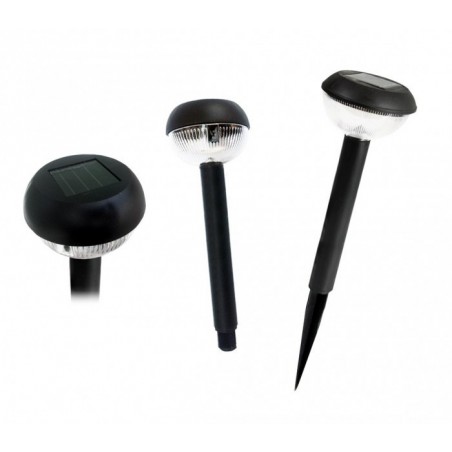 52783 Set de 4 lampes LED 25 cm à énergie solaire blanche froide 