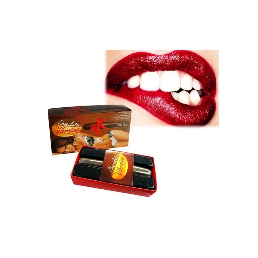 612213 vibromasseur en plastique au goût de chocolat