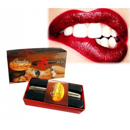 612213 vibromasseur en plastique au goût de chocolat