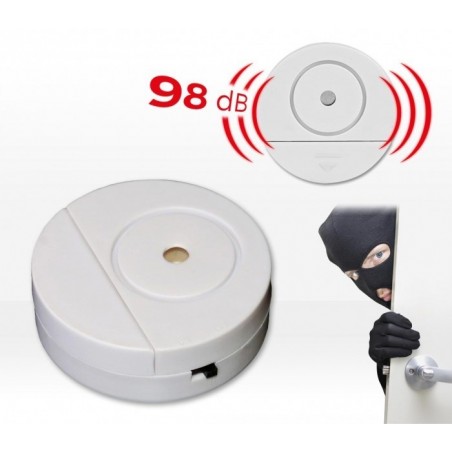 Alarme sans fil (98 dB) pour portes et fenêtres ou coffre fort 