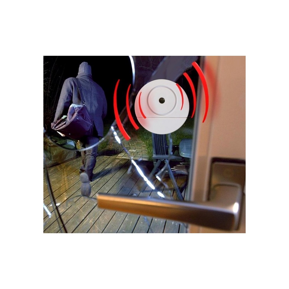 Alarme sans fil (98 dB) pour portes et fenêtres ou coffre fort 