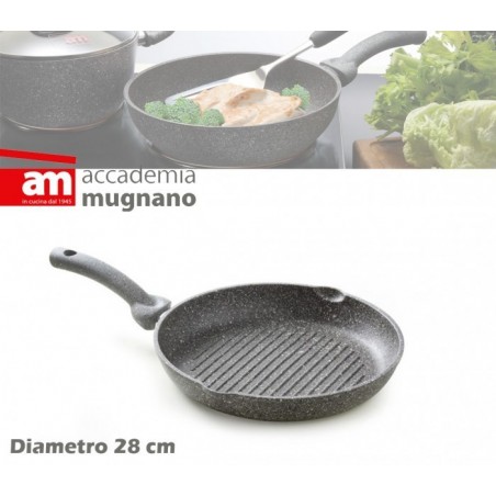 Poêle ronde antiadhésive en pierre 28 cm Academy Mugnano Ligne Cuore