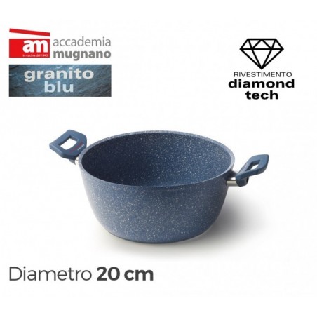 Casserole antiadhésive à deux poignées 20 cm Diamond Tech Accademia Casserole antiadhésive à deux poignées 20 cm Diamond Tech Accademia