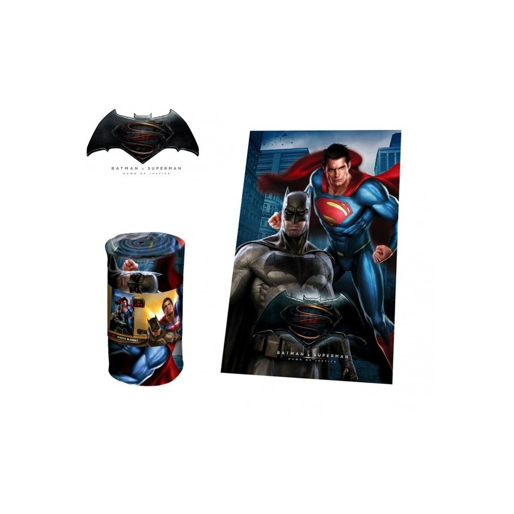 MW160301 Couverture polaire douce et chaude BATMAN VS SUPERMAN 100x150cm