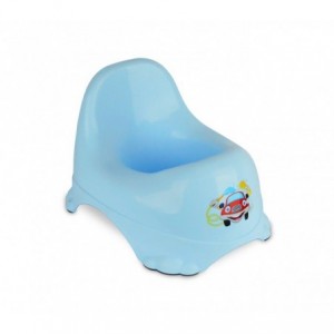 188699 Pots pour bébés 25x22 cm colorés en plastique avec pieds antidérapants