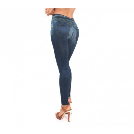 F327 Set de 3 leggings thermiques effet Denim avec doublure en peluche TU F327 Set de 3 leggings thermiques effet Denim avec doublure en peluche TU
