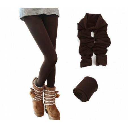 Set de 5 leggings thermiques pour femmes effet polaire ass. Saturne TU