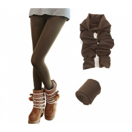 Set de 5 leggings thermiques pour femmes effet polaire ass. Saturne TU