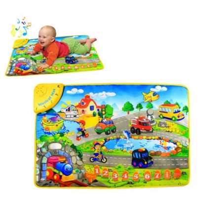 121776 Tapis Musical jeu interactif LA ROUTE JOYEUSE avec mélodies et sons
