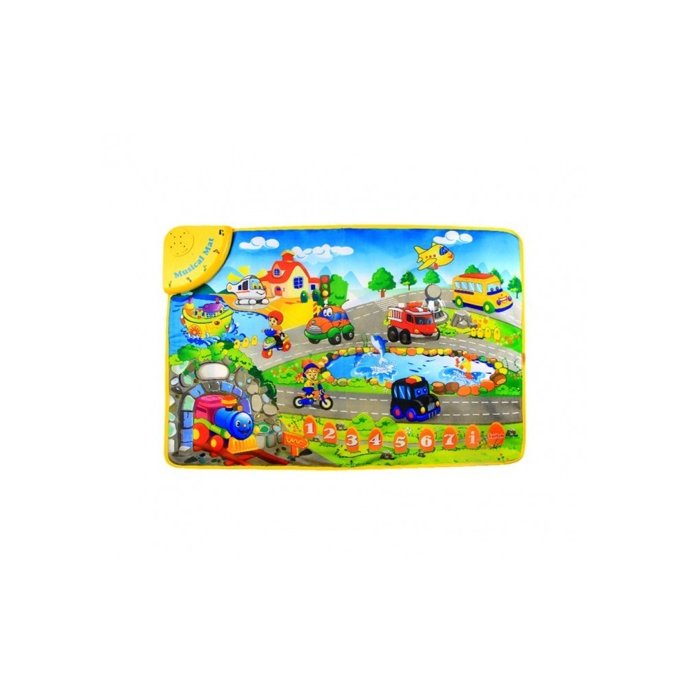 121776 Tapis Musical jeu interactif LA ROUTE JOYEUSE avec mélodies et sons