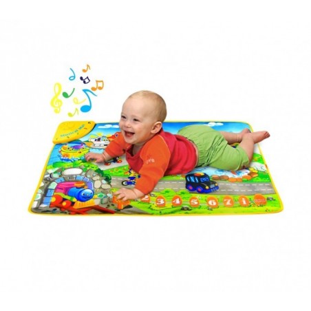 121776 Tapis Musical jeu interactif LA ROUTE JOYEUSE avec mélodies et sons