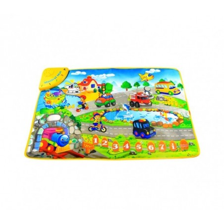 121776 Tapis Musical jeu interactif LA ROUTE JOYEUSE avec mélodies et sons