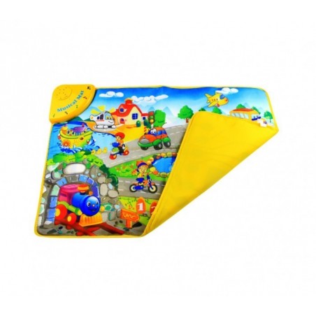 121776 Tapis Musical jeu interactif LA ROUTE JOYEUSE avec mélodies et sons