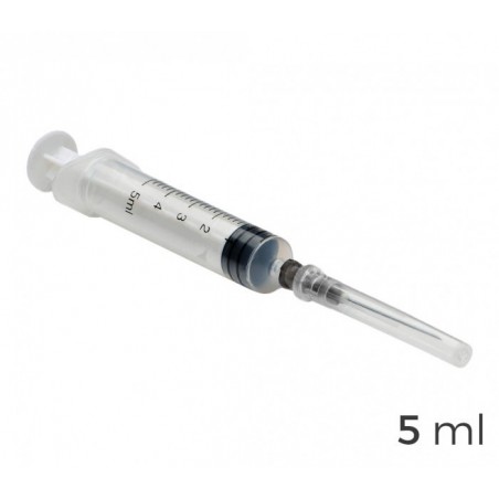 Pack de 36 seringues stériles à usage unique capacité 5ml aiguille 22g